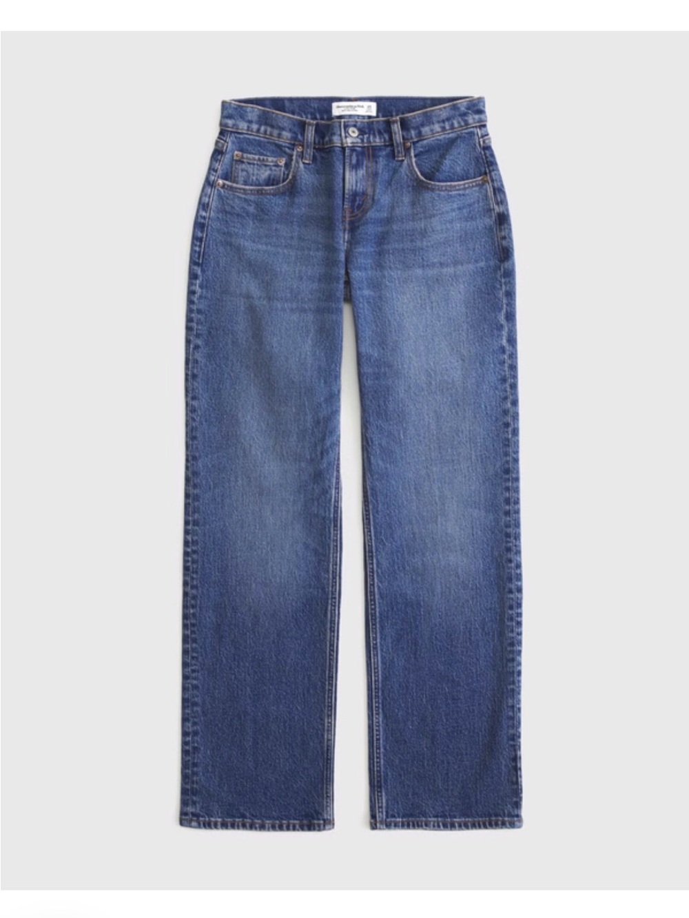 Abercrombie & Fitch Size 28 Curve Love Low Rise 90s Relaxed Jean in Dark Marble - Picture 2 of 9